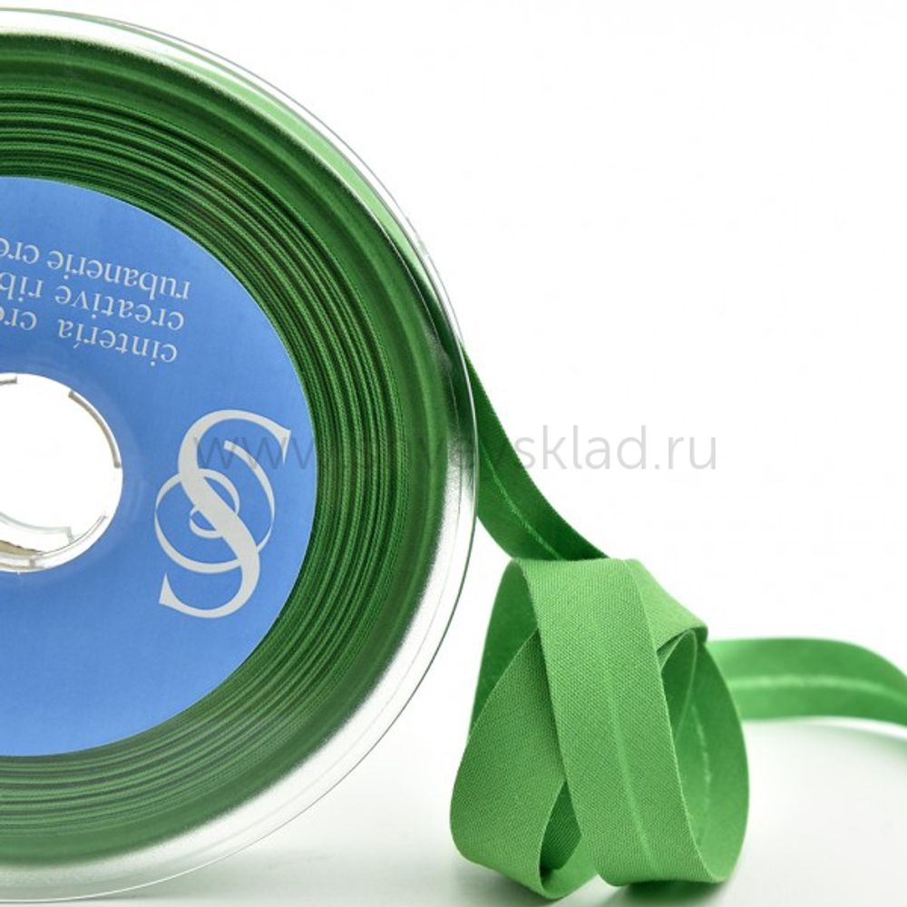 Бейка косая трикотажная 20 мм, 20 метров, 62 св.зеленый, Safisa (Spiral)
