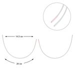 Косточки для бюстгальтера (каркасы) металл 145х260 мм, 50 шт