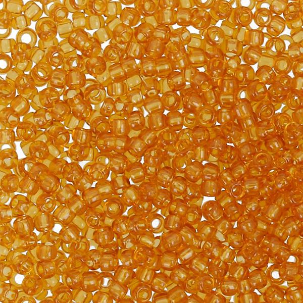Бисер Toho 15/0 круглый (1.5 мм), 25 г (5х5 г), 0002С янтарный