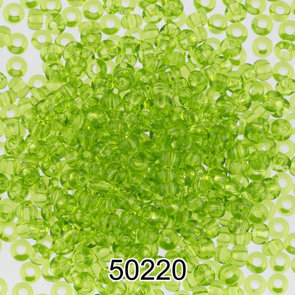 Бисер Preciosa 10/0 (2.3 мм), 500 г, 50220(Ф175) салатовый