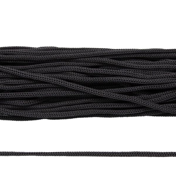 Шнур полипропилен круглый вязаный ⌀5.0 мм / 100 метров, 5-14 т.серый