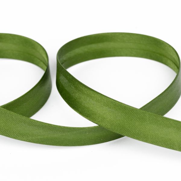 Косая бейка атласная 15 мм / 132±1 метра, В146 хаки, NGK-15P