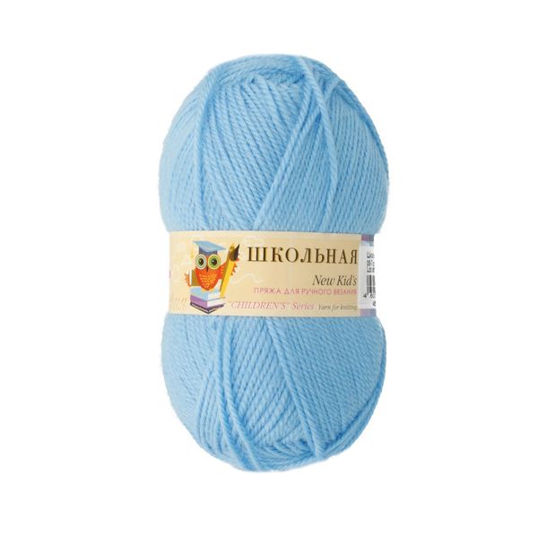 Пряжа Пехорка Школьная / уп.5 мот. по 50 г, 150 м, цв.005 голубой