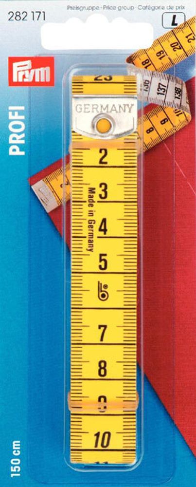 Измерительная лента с сантиметровой шкалой, Профи, наконечник с отверстием, 0.7х19х150см, же 282171