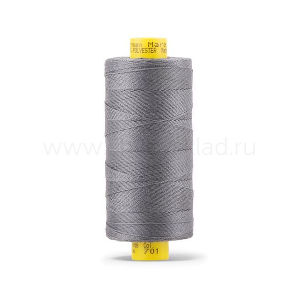 Нить отделочная Gutermann Mara 30/2, 300 м, 702404, 701 перламутрово-грифельный, 1 катушка
