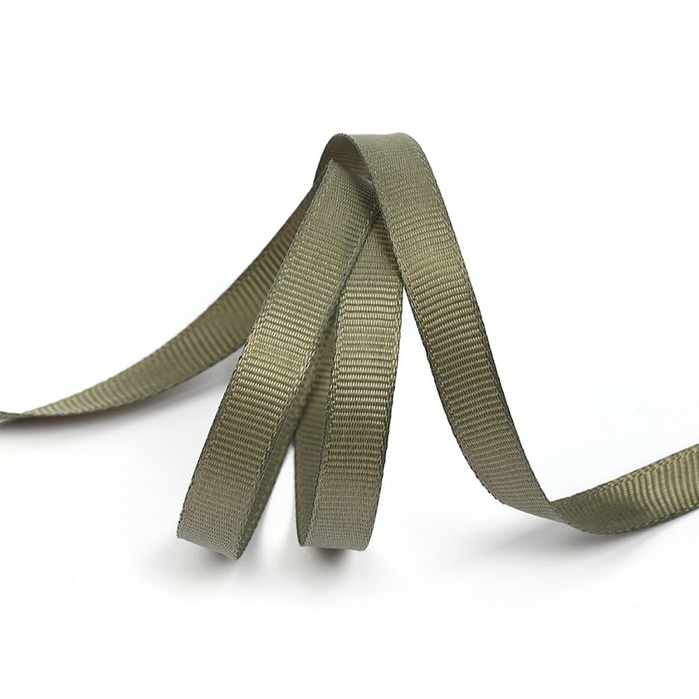 Лента репсовая (в рубчик) 10.0 мм, 569 хаки уп. 27,4м Лента репсовая (в рубчик) 10.0 мм, 569 хаки уп. 27,4м