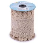 Кружево на сетке широкое 160 мм / 11 м, бежевый, Gamma GFLM-24209