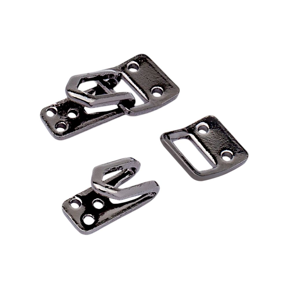 Крючки пришивные декоративные 15х7 мм, pewter, 10 шт