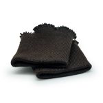Манжеты трикотажные 8.5х9.5 см, 1 пара, плотные зимние 10 кл, 1х1, 729 коричневый