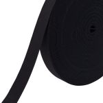 Резинка башмачная 25.0 мм / 25 метров, тканая аппретированная, 20.8 г/п.м., черная, 5025Ч