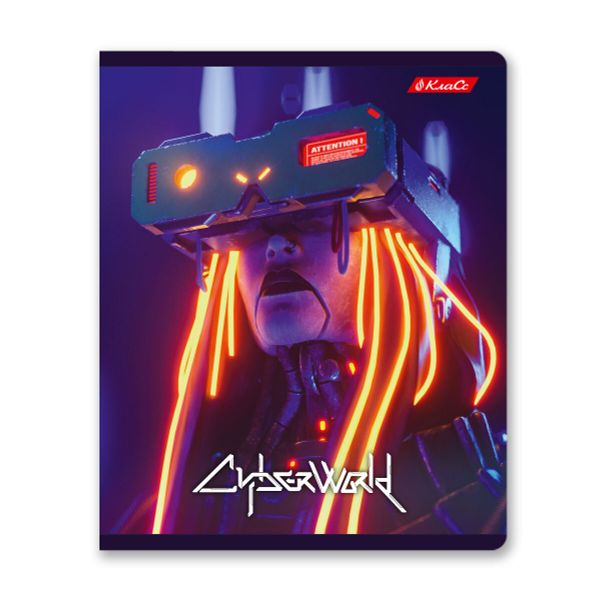 Тетрадь ученическая общая, глянцевая ламинация, A5+ 96 л. на скобе 60 г/м², белизна 100%, 5 шт, линия в термоусадочной пленке, 000796 Игромания, Светоч 96ТЕТл-004