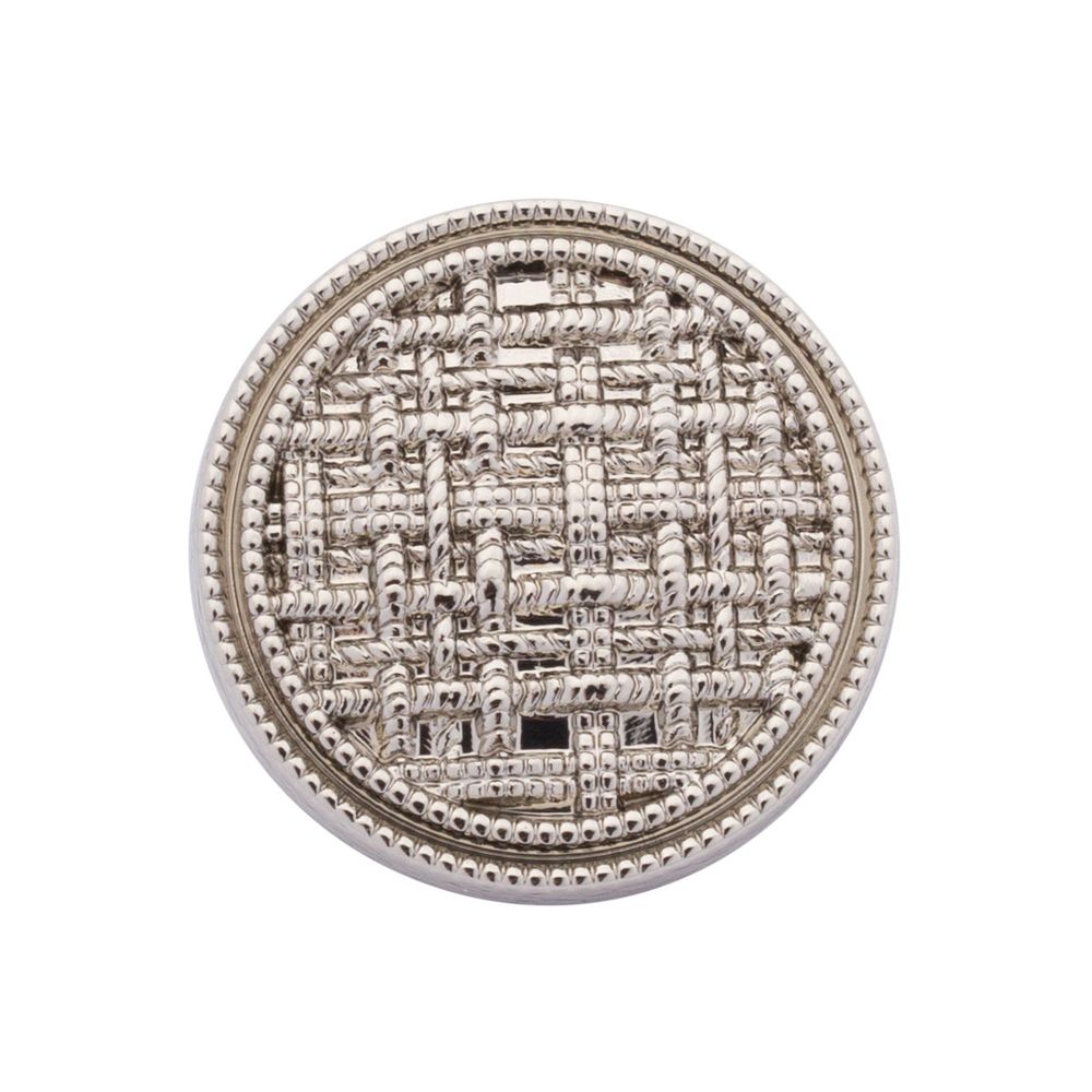 Пуговицы на ножке 28L=18 мм, металл, Silver (серебристый), 10 шт, MP06