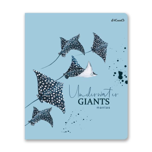 Тетрадь ученическая общая, софт тач, A5+ 96 л. на скобе, белизна 100%, 5 шт, клетка, 000352 Подводная одиссея, Светоч 96ТСК5_12_3_1