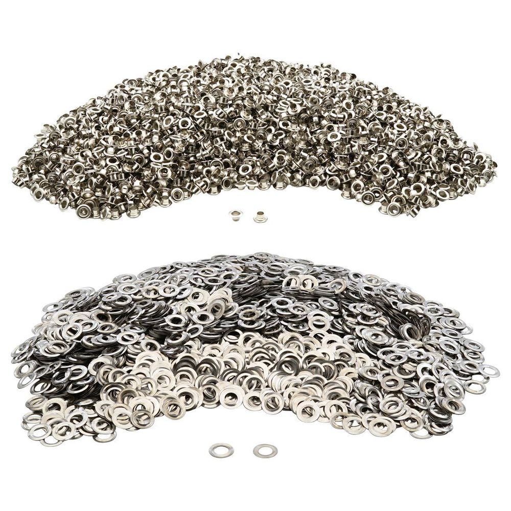 Люверсы металл ⌀_6.0 мм (внутр.), h6.42 мм (внутр.), №4, металл, New Star, никель, уп.≈5000 шт