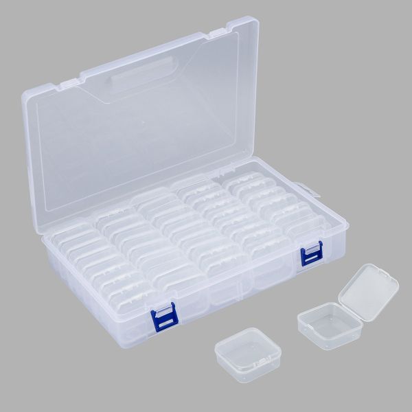 Контейнер для хранения мелочей 29.4х19.4х6.1 см, 45 штук в боксе, Hobby&Pro