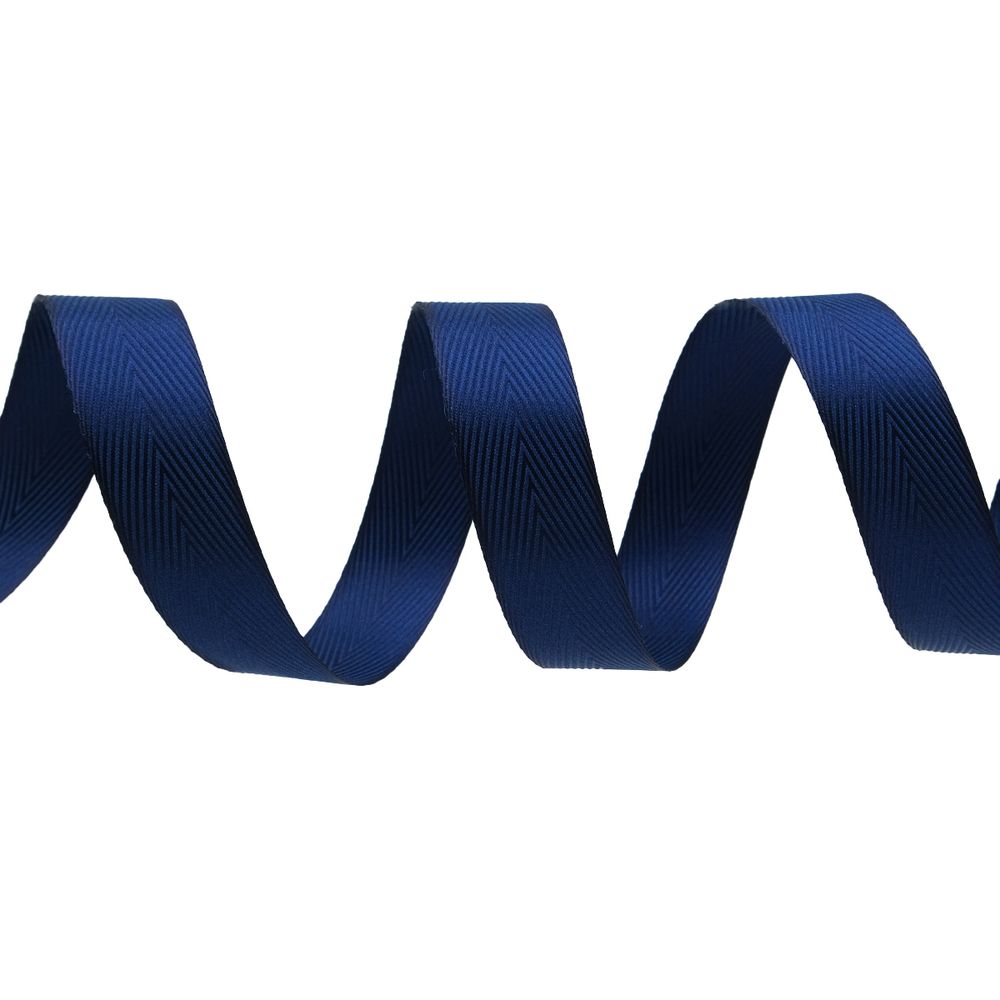 Лента декоративная ёлочка 25.0 мм / 20±1 метров, 97 синий