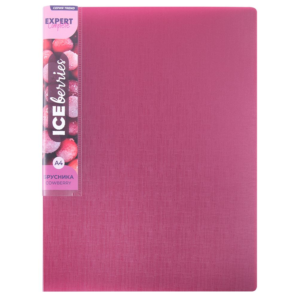 Папка с металлическим прижимом A4 700 мкм 20 мм, 1 шт, брусника EC210720070, Expert Complete