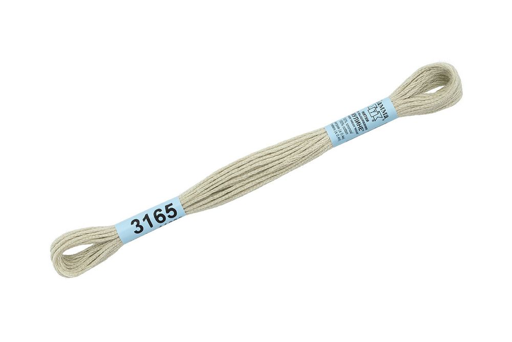 Мулине Gamma 100% хлопок, цв.3226 бежевый, 24 мотка по 8 метров