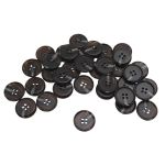 Пуговицы 4 прокола 24L=15 мм, col. B темно-коричневый, 72 шт, CN2833