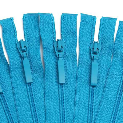 Молния спираль (витая) Arta Т5 (5 мм) 1 зам., разъем., 70 см, цв. 549 бирюза, уп.5 шт