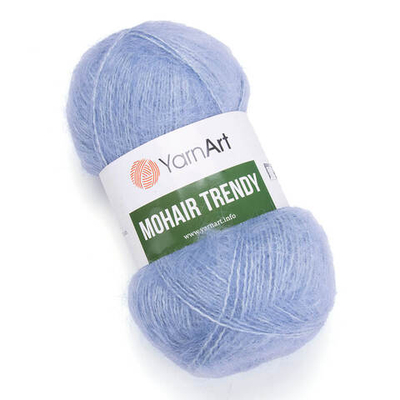 Пряжа YarnArt (ЯрнАрт) Mohair trendy / уп.5 мот. по 100 г, 220м, 107 сизый