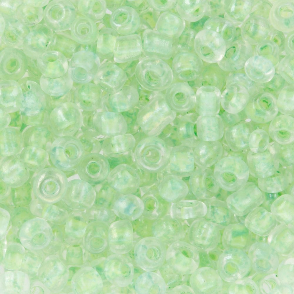 Бисер Zlatka 8/0 (2.9 мм), 100 г (10х10 г), №2207 св.зеленый, GR