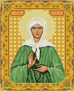 Алмазная (кристальная) мозаика Фрея, Икона Святой Блаженной Матроны Московской, 27х22 см