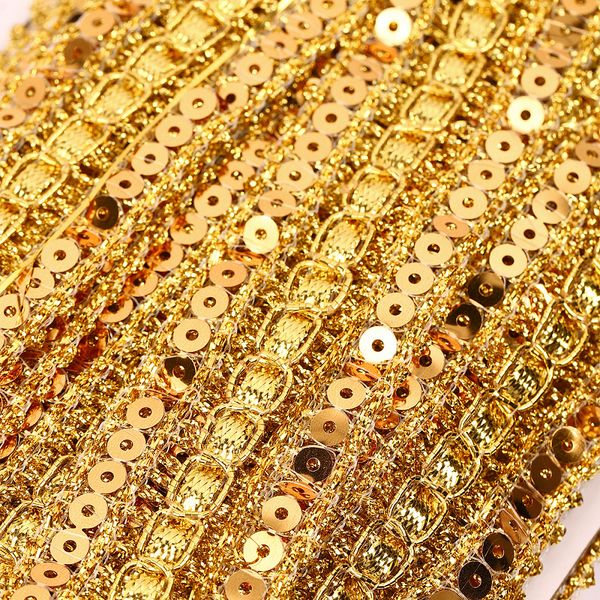 Тесьма отделочная 35 мм / 13.71 метров, TBY 902 цв.золото