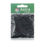 Бусины пластик (жемчуг) 3х6 мм, 15 г, Astra&Craft, J560 черный