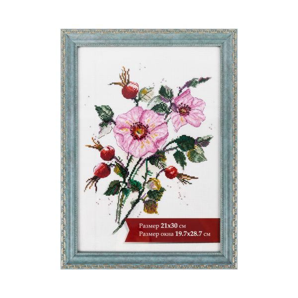 Рамка для картины (фото) пластик с оргстеклом 21х30 см, св. голубой, Gamma ПРК-21