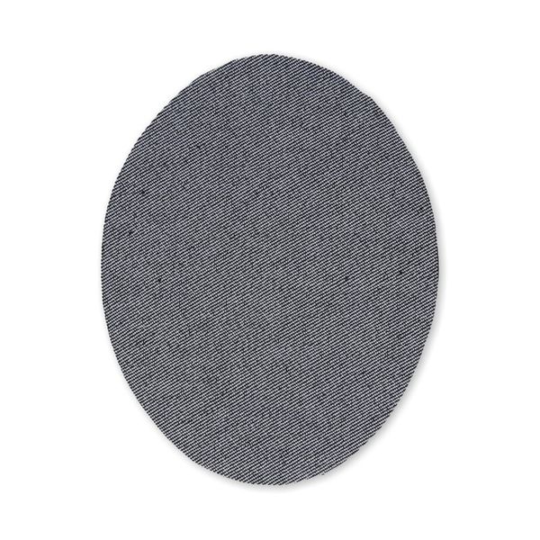 Термоаппликация, овал №1 13х10 см, 2 шт, 1-01-04 серый, Blitz