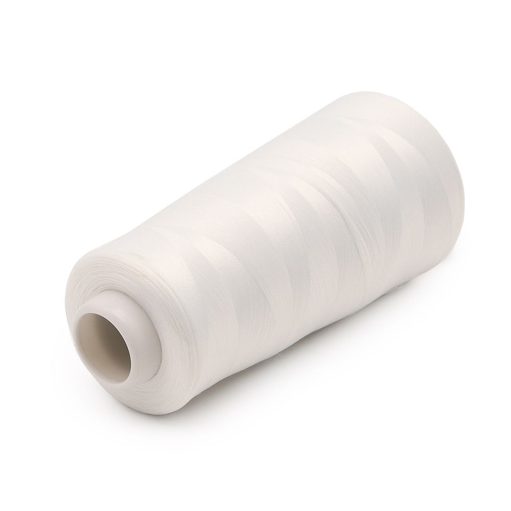 Нитки текстурированные некрученые 150D/1, 5000ярд, цв.9021 белый