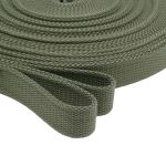 Стропа (ременная лента) 25 мм / 25 метров, толщ. 2.0 мм, [24.2 г/пог.м], 48% х/б, 29% п/э, 23% п/п, хаки