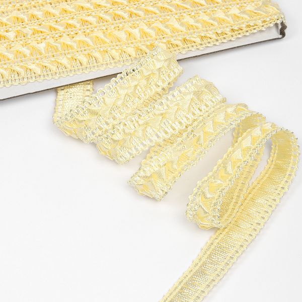 Тесьма декоративная Самоса V03 18 мм, цв.02 молочный уп.9м