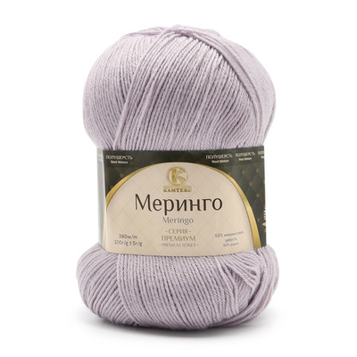 Пряжа Камтекс Меринго / уп.5 мот. по 100 г, 380 м, 106 жемчужный