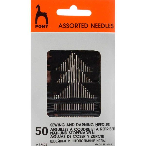 Иглы ручные, 50 шт, Pony
