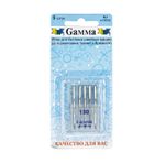 Иглы для швейных машин базовые универсальные 130/705 H, №130, 5 игл, М, Gamma NU №130
