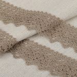 Кружево вязаное (тесьма) 25 мм, диз.3207 цв.09 лен, 3 метра, Kruzhevo