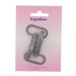 Карабин металл 25.0 мм (48х32 мм), 2 шт, чер.никель, 0325-0037 Hobby&Pro