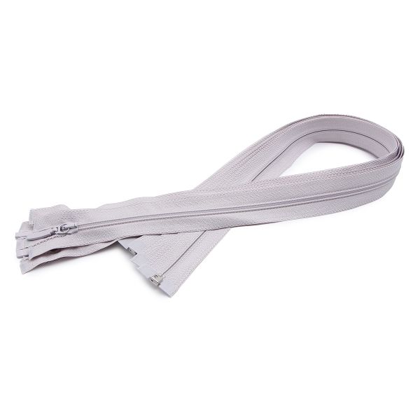 Молния спираль (витая) Arta Т5 (5 мм) 1 зам., разъем., 80 см, цв. 154 св.серый, уп.5 шт