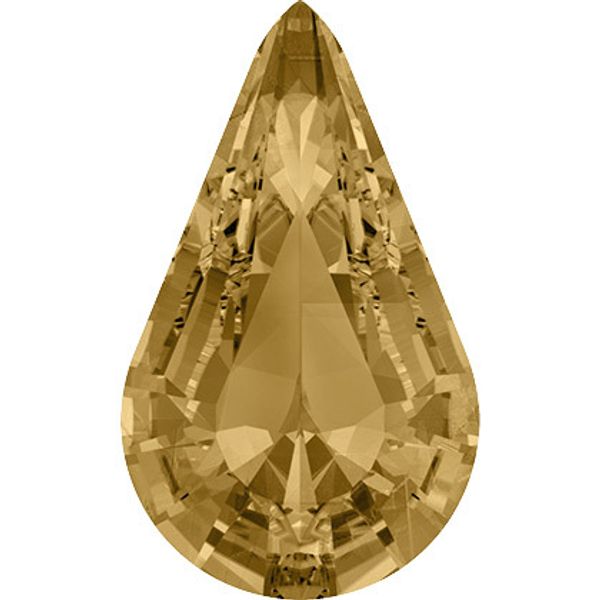 Стразы стекло 8х4.8 мм, 12 шт, св.табачный (lt.colorado topaz), Preciosa 435-15-615