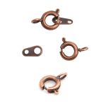 Замок для бус кольцо с ответной частью, 9 мм, 5 шт/упак, Astra&Craft (медь), 4AR2041