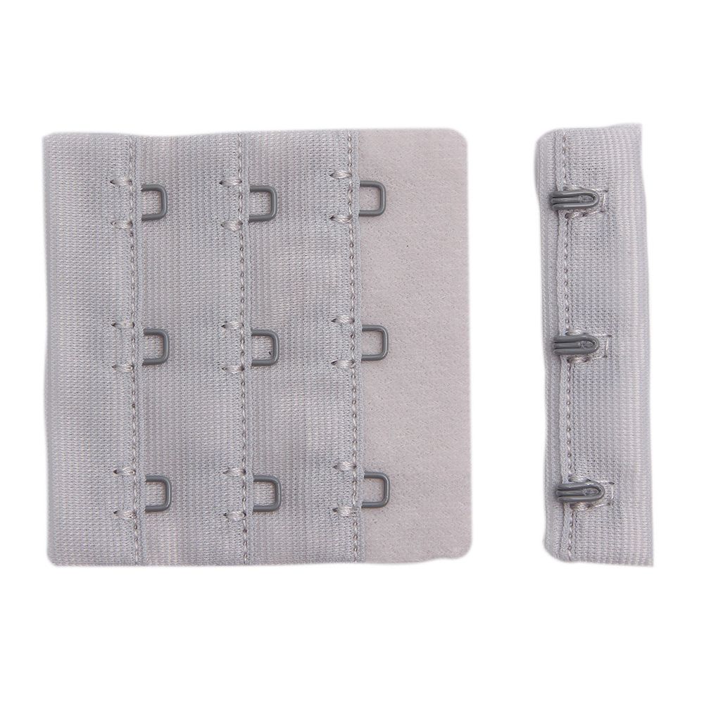 Застежки для бюстгальтера текстильные 3х3, 57 мм, 279 серый лед, 2587, 25 шт, Arta