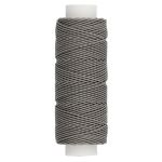 Нитки для кожи вощёные кручёные (Рами) 0.55 мм, 25 м, 013 св. серый, LC-004, Промысел
