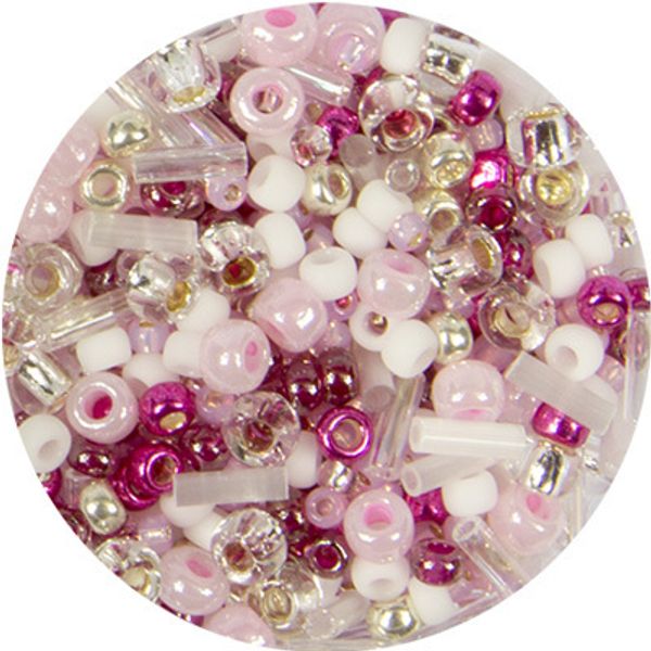 Бисер Toho Mix 2, 25 г, 3214 розово-малиновый