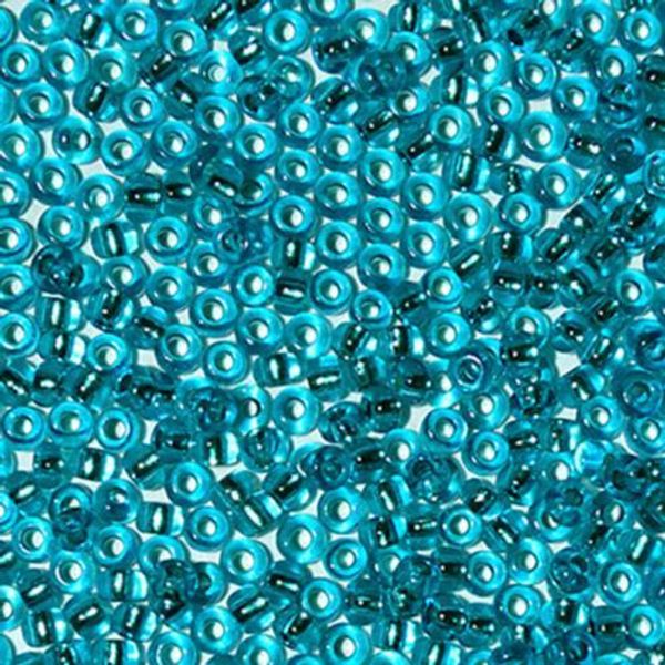 Бисер Preciosa прозрачный с серебр.центром 10/0, круг.отв, 50 г, (18265)