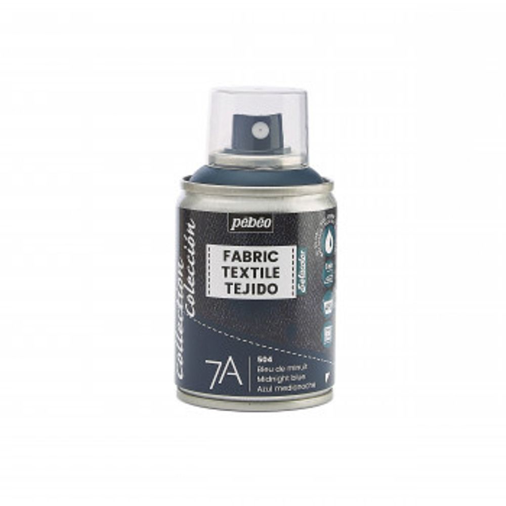 Краска для текстиля аэрозольная 7А Spray 100 мл, 805504 синяя полночь, Pebeo