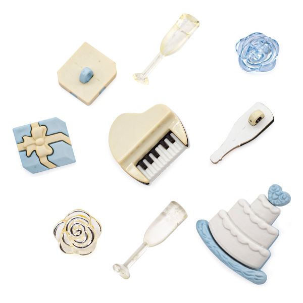 Украшения декоративные пуговицы Свадебный фуршет