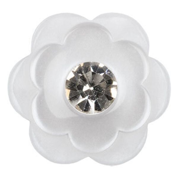 Пуговицы на ножке блузочные 11 мм, 12 шт, А001 белый, Blitz DRN 0054