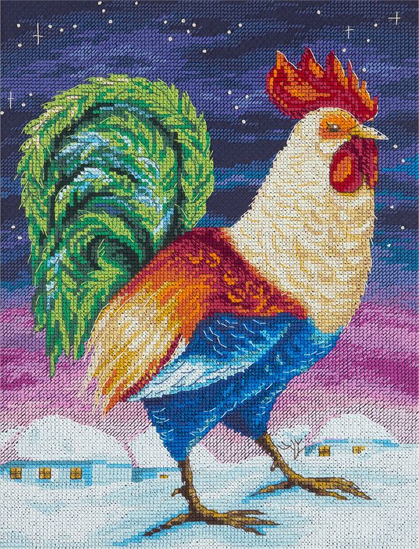 Набор для вышивания нитками Panna, Рождественская сказка, 22х28,5 см